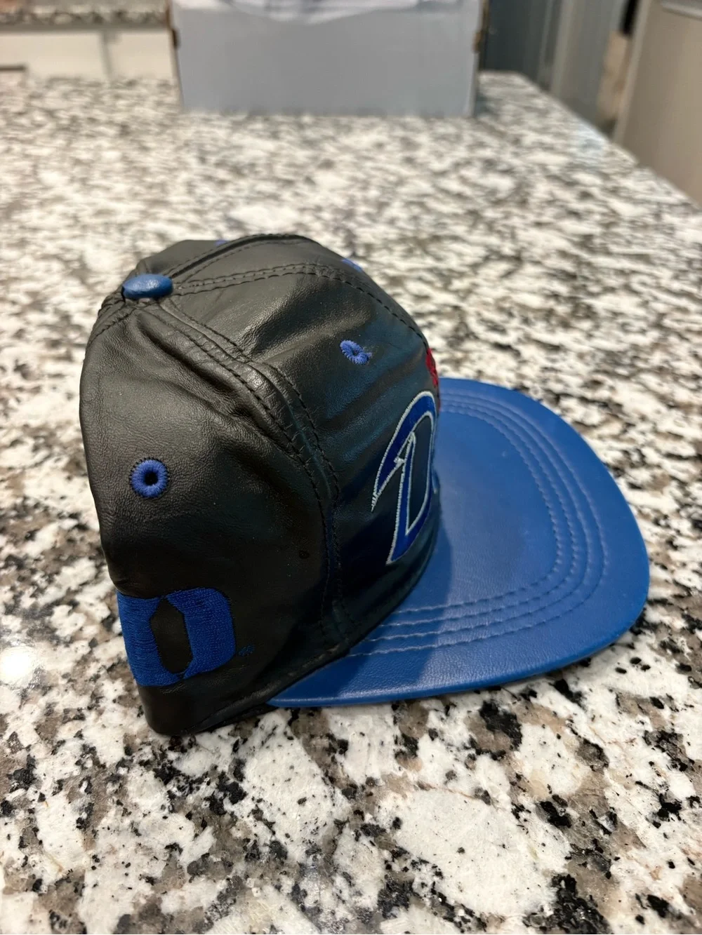 Duke Blue Devils Leather Snapback Hat